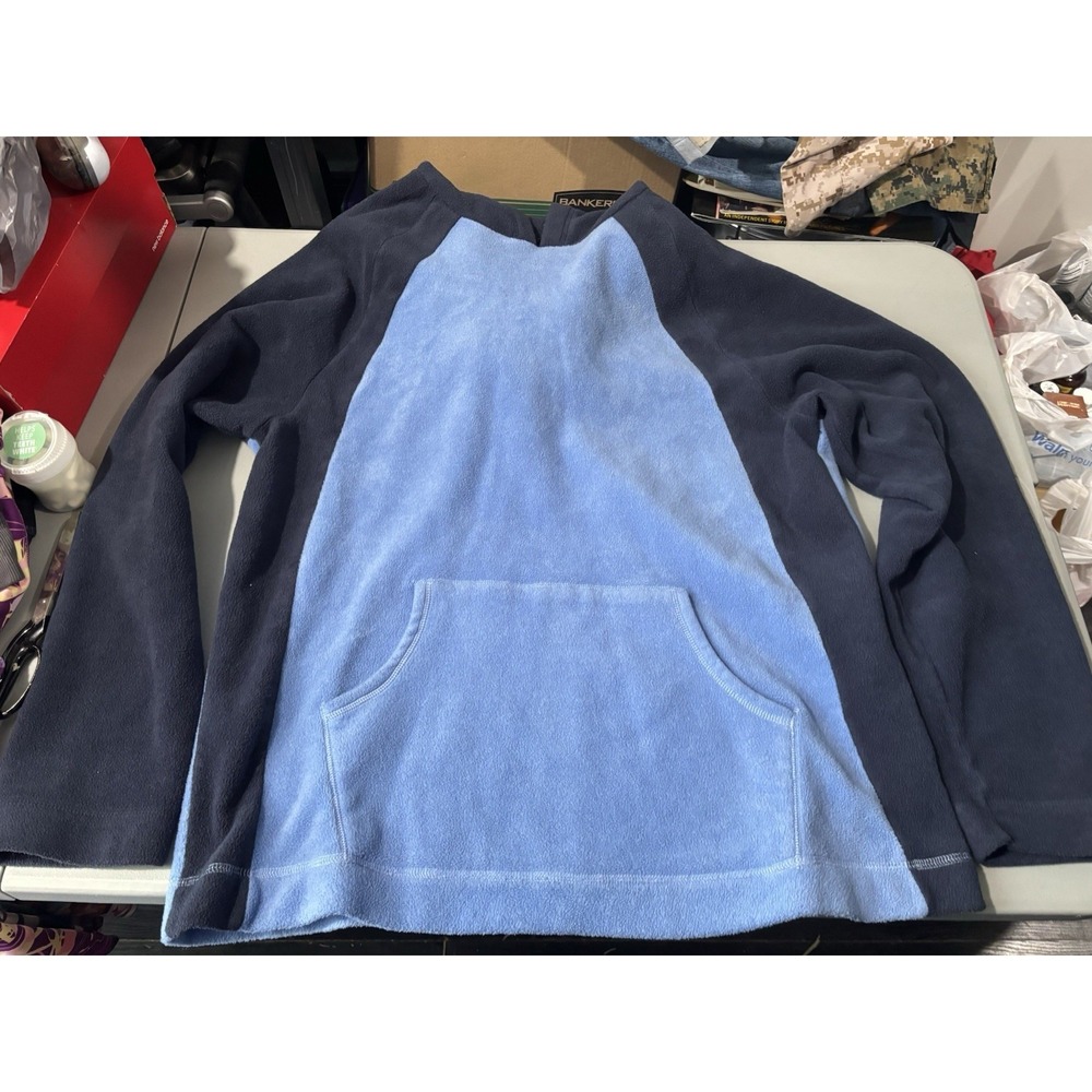 Men's Foot locker Vintage Navy & Sky Hoodie Plain‎ Hooded Sweatshirt Size 3XL